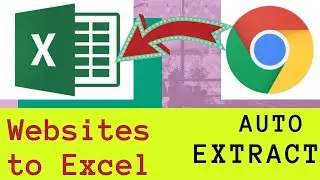How to Extract data from websites into Excel