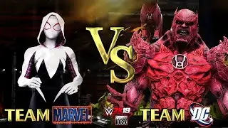 ⭐ MARVEL -VS- DC ⭐ | ROUND 018 | Team Marvel VS. Team DC | WWE 2K19 Gameplay | Community Wish