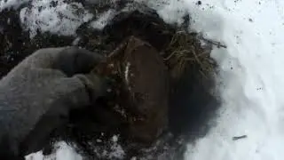 Очень холодно!! Зимний день.Копать охота! Выбрался на коп