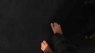Stepping on a lego