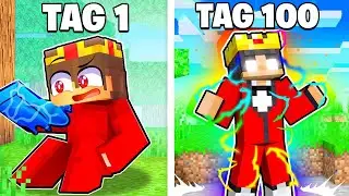 Ich ÜBERLEBE 100 TAGE als ELEMENT in Minecraft!