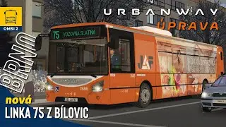 OMSI 2 #155 - S upraveným urbanwayem z Bílovic do BRNA. Nová verze mapy! (soukromá úprava)
