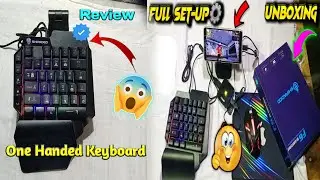 One Handed Gaming Keyboard Unboxing | Full Review | One Handed Mini Keyboard | Full Set-up | 💥
