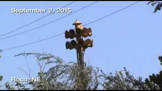 Federal Signal 3T22 siren test Roca, Nebraska