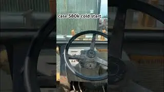cold start on the backhoe