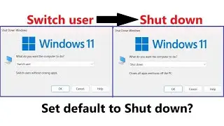 How to set Shut down as default when pressing Alt+f4  | Explained in Hindi