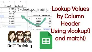 Google Sheets: Vlookup and Match to lookup based on column header instead of column index