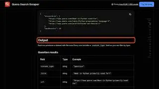 Quora Search Scraper — Apify Actor Walkthrough