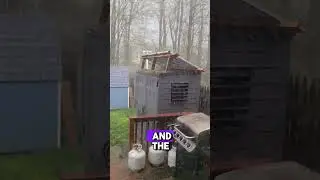 Crypto Shed In Hail Storm!  #mining