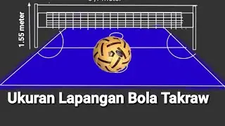 Ukuran lapangan Sepak takraw