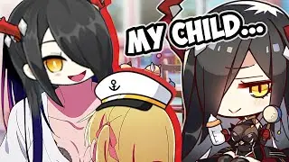 Azur Lane Shipgirls Treating the Commander Like a Child