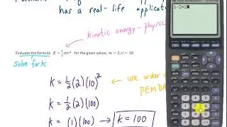 Evaluating Formulas and Solving Formulas for a Specified Variable
