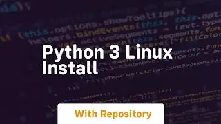 python 3 linux install