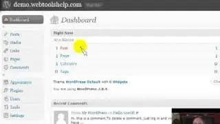 How to use the Wordpress DashBoard
