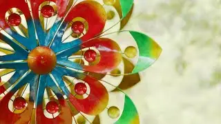 Rainbow Flower Wind Spinner