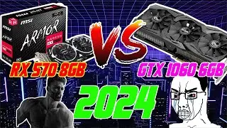 The SLOWER GPU is NOW FASTER?! | Testing RX 570 8GB vs GTX 1060 6GB in 2024! ( 7 Games Benchmarked)