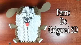 Dog / Perrito de Origami 3D TUTORIAL!