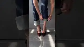 КАК ПОДВЕРНУТЬ ДЖИНСЫ #life style#livestream #lifehacks #ootd #fashion
