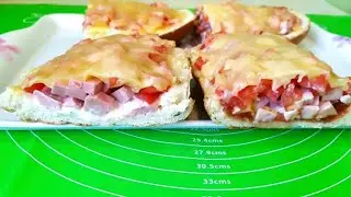 Горячие и очень вкусные бутерброды на скорую руку! #бутерброды #горячиебутерброды
