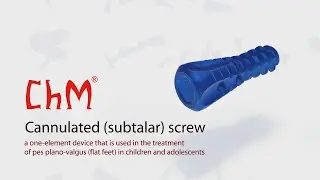 Cannulated (subtalar) screw - implant insertion
