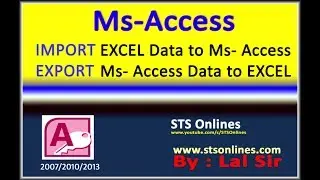 How to Import Excel Data to Ms- Access || Ms- Access Tutorials