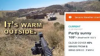 It's 100 degrees  |  My First Game in California |  Warped Ops Airsoft Field