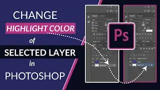 Change Highlight Color of Selected Layer in Adobe Photoshop | Adobe Photoshop Tutorial