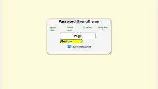Password Strengthener Overview (SOURCE CODE BELOW) | Joshua's Programming