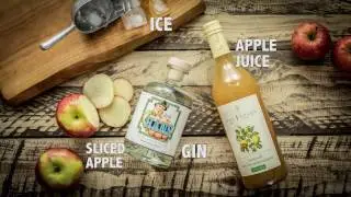 Recipe for Lucky HANS Gin mixed with Apple Juice - Delicious & Refreshing Gin Cocktail!