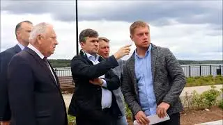 В Кинешме продолжается благоустройство стрелки рек Кинешемки и Волги