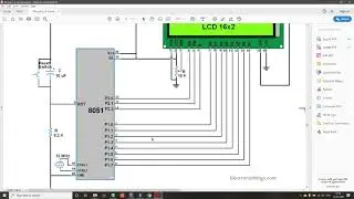 LCD Interfacing 8051 Multisim