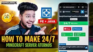How To Make 24/7 Minecraft Server in Aternos | Aternos Server 24/7 Online | 24/7 Java + Pe Server