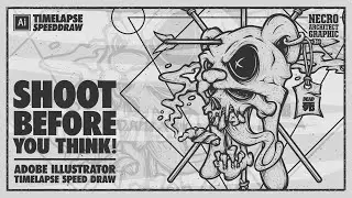 Shoot Before You Think! | Adobe Illustrator Timelapse Speed Draw