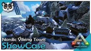 ARK Build Nordic Viking Town Showcase (No MODS)
