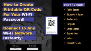 Create a Printable QR Code for Your Wi-Fi Password - Android & iOS