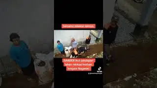 penyiapan lahan relokasi korban longsor #banjarnegara #banser