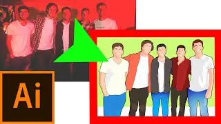 VECTORIZO una FOTO en Adobe ILLUSTRATOR usando un MOUSE | Speed Art