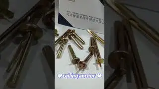 Yellow Zinc Plated Ceiling Anchor Bolt Carbon Steel Grade 4.8 6x40mm 6x60mm