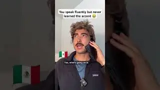 You speak fluently but never learned the accent 😂
