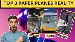 Top 3 Paper Planes Reality || That's Flying very Noob ! 😲🤯