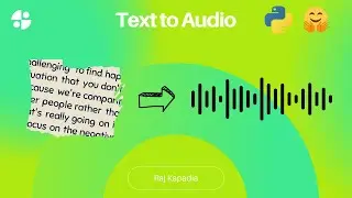 Learn To Turn Text Into Audio With Python Hugging Face And Gradio!