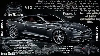Aston Martin Vanquish (AM 310) '2013.Performance, Presence, Style and Great British craftsmanship.