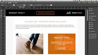 Animated Image Rollovers in Adobe Muse CC -  Widget Training by MuseThemes.com