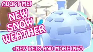 🥶 NEW SNOW WEATHER UPDATE CONFIRMED IN ADOPT ME! ❄ + New Pets, Igloo Shop and More Info! 🏂