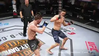 Нокаут в игре UFC 3 (knockout in the UFC 3 game)