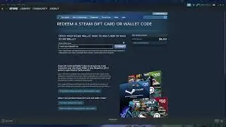 Redeeming 2 $50 Steam Wallet Card Codes On Steam