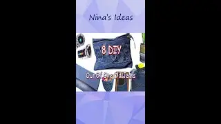 8 DIY Recycle From Old One Pair Old Jeans  - Easy Projects Out Of Old Denim