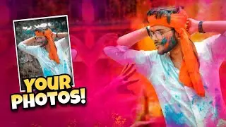 Holi Rang Barse Concept Photo Editing in Mobile | Skay Studios