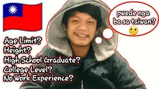 age limit in taiwan for factory worker ☆ no work experience ☆ high school graduate