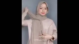 Tutorial hijab pashmina syar'i simple